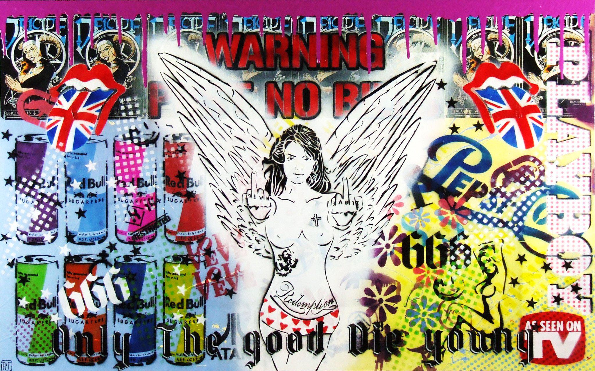 Be Inspired! Urban Pop Nude Angel (SOLD)-urban pop-[Franko ]-[Gallery]-[popular]-[Australia]-Franklin Art Studio