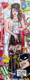 Be Inspired! Urban Pop Nude Coca Cola (SOLD)-urban pop-Franko-[Franko]-[Australia_Art]-[Art_Lovers_Australia]-Franklin Art Studio