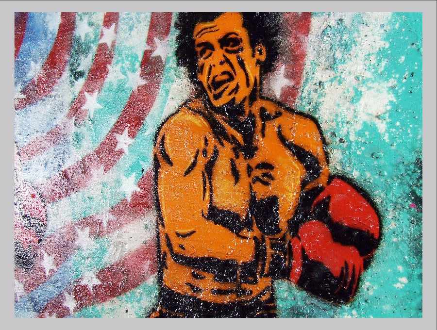 Be Inspired! Urban Pop Rocky Balboa (SOLD)-urban pop-[Franko Artist]-[Cheryl]-[Wendy]-[Gabriela]-Franklin Art Studio