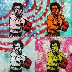 Be Inspired! Urban Pop Rocky Balboa (SOLD)-urban pop-[Franko ]-[Gallery]-[popular]-[Australia]-Franklin Art Studio
