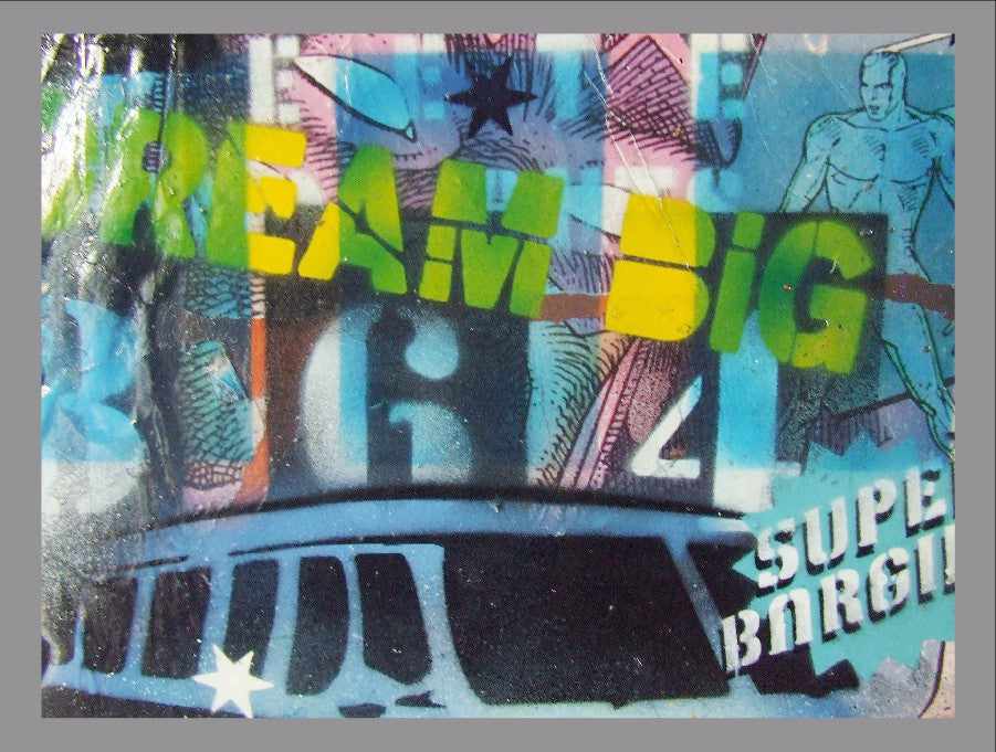 Be Inspired! Urban Pop Surfer (SOLD)-urban pop-[Franko]-[Artist]-[Australia]-[Painting]-Franklin Art Studio
