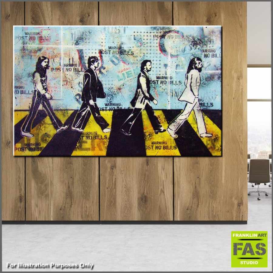 Be Inspired! Urban Pop The Beatles (SOLD)-urban pop-Franko-[franko_artist]-[Art]-[interior_design]-Franklin Art Studio
