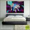 Be Inspired! Urban Pop White Leopard (SOLD)-urban pop-Franko-[franko_artist]-[Art]-[interior_design]-Franklin Art Studio