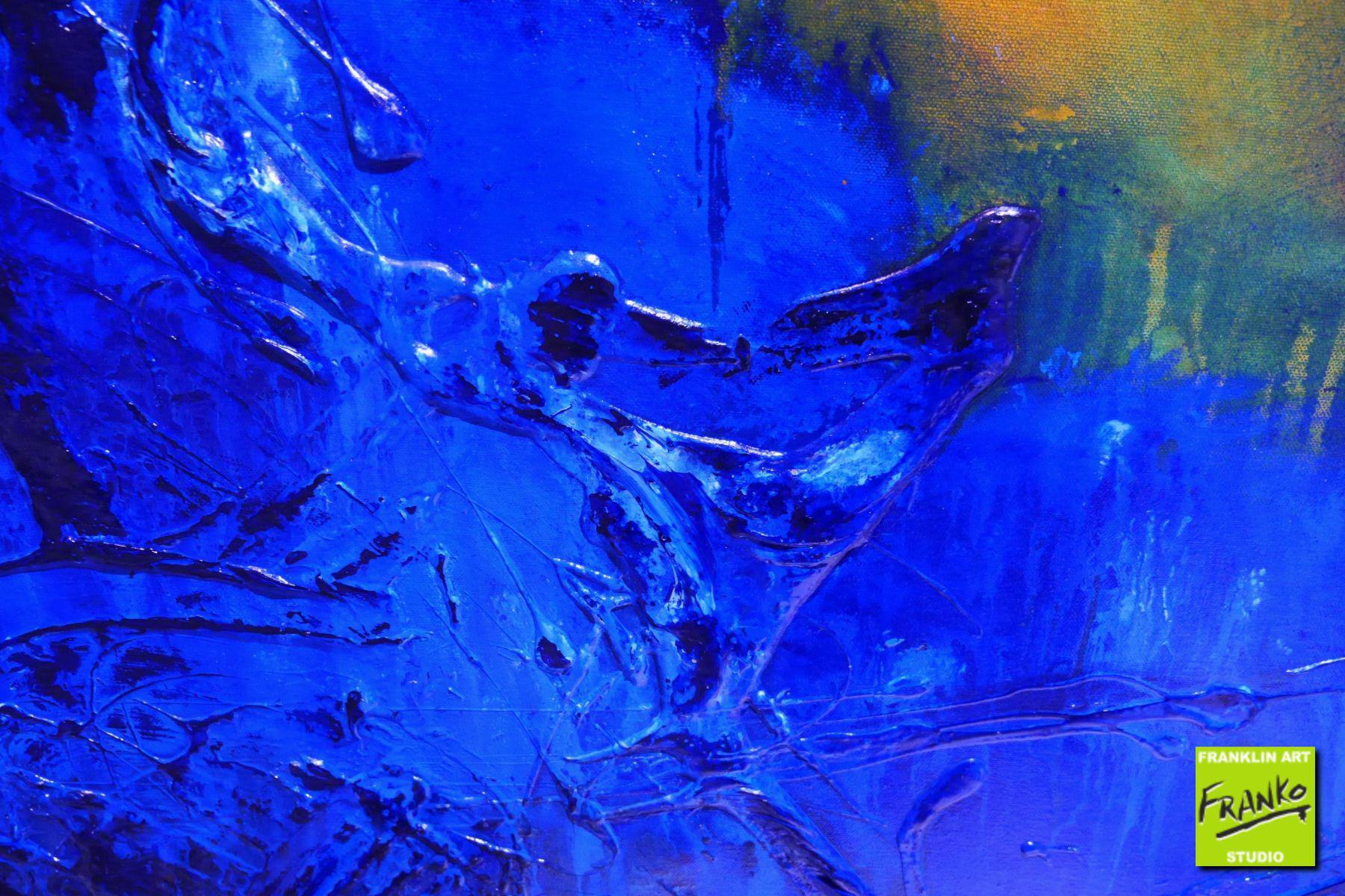 Beached Again 140cm x 100cm Sienna Blue Textured Abstract Painting (SOLD)