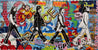 Beatles Swagger 190cm x 100cm The Beatles Textured Urban Pop Art Painting (SOLD)-urban pop-Franko-[Franko]-[Australia_Art]-[Art_Lovers_Australia]-Franklin Art Studio