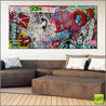 Beats Angel 190cm x 90cm Nude Angel Textured Urban Pop Art Painting (SOLD)-urban pop-Franko-[Franko]-[huge_art]-[Australia]-Franklin Art Studio
