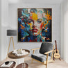 Beauty Crush 150cm x 150cm Marilyn Monroe Abstract Realism Textured Painting (SOLD)-people-Franko-[franko_art]-[beautiful_Art]-[The_Block]-Franklin Art Studio