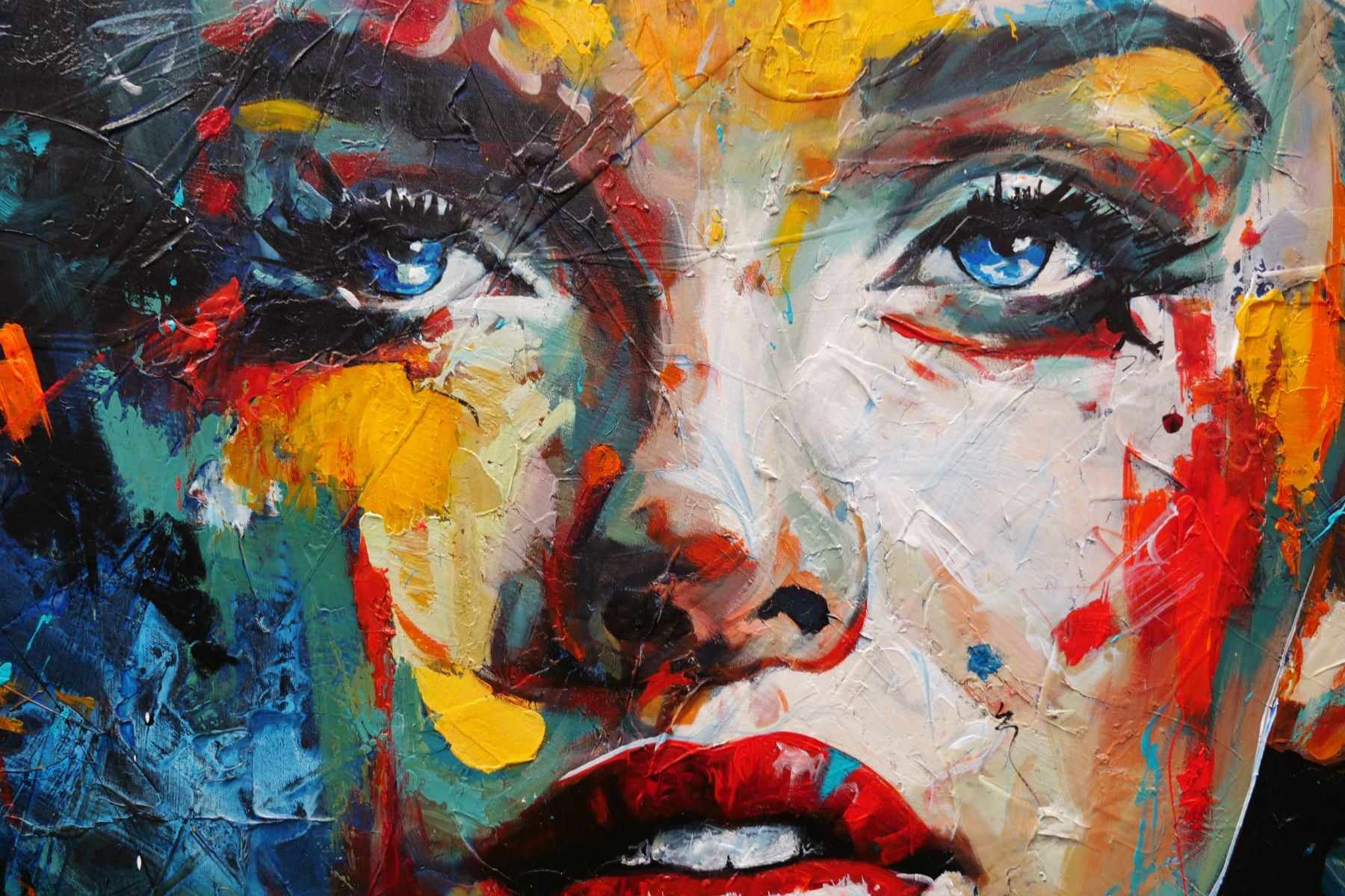 Beauty Crush 150cm x 150cm Marilyn Monroe Abstract Realism Textured Painting (SOLD)