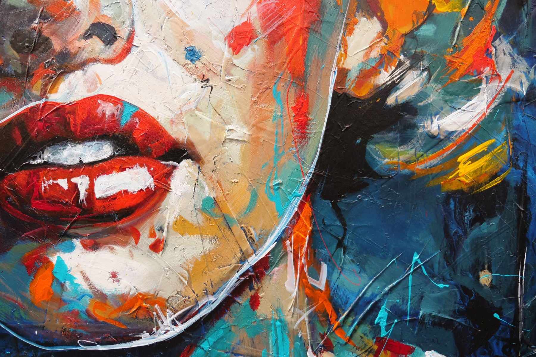 Beauty Crush 150cm x 150cm Marilyn Monroe Abstract Realism Textured Painting (SOLD)