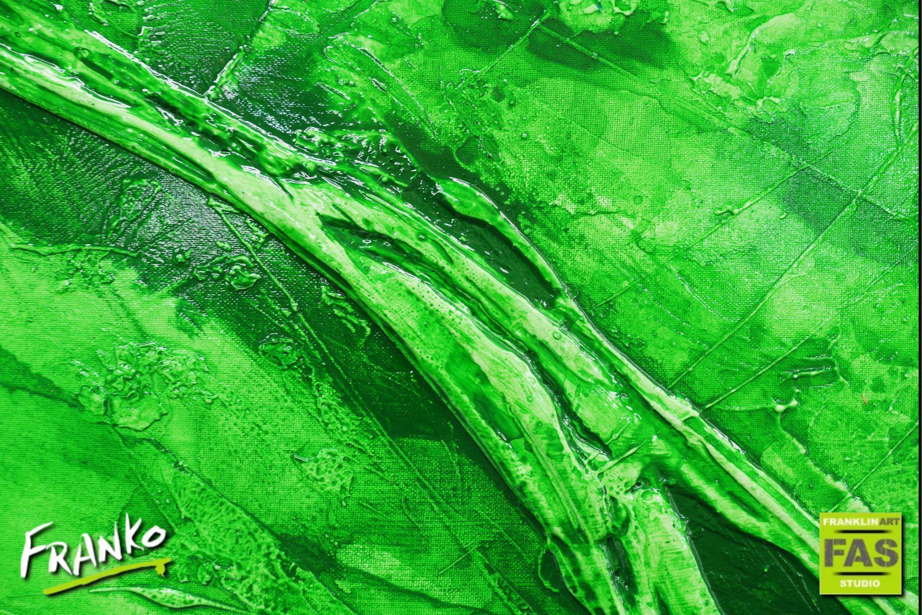 Being Green 200cm x 80cm Green Abstract Painting (SOLD)