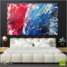 Better Than Sex 160cm x 100cm Blue Pink Abstract Painting (SOLD)-Abstract-Franko-[Franko]-[huge_art]-[Australia]-Franklin Art Studio