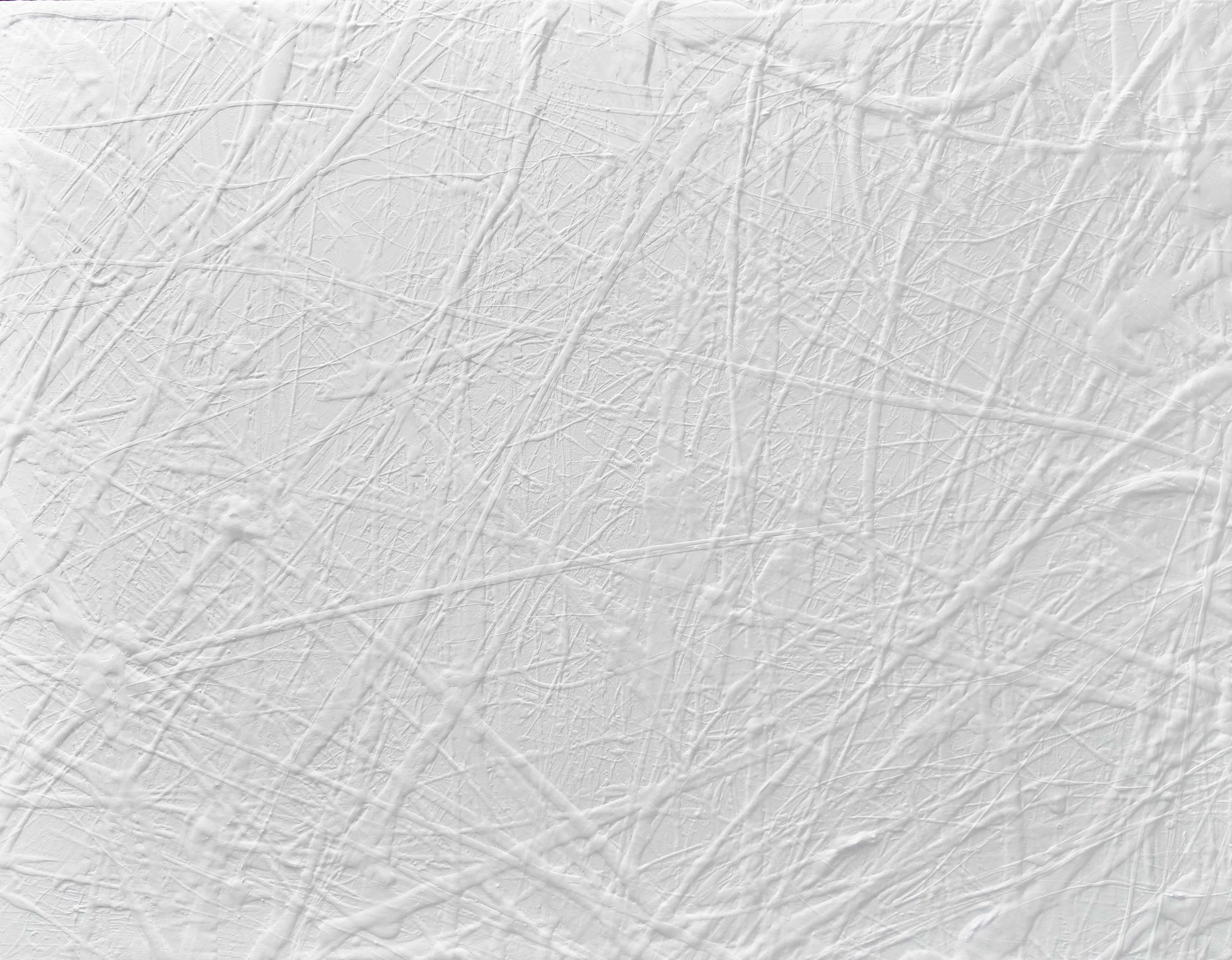 Big White Lines 140cm x 180cm White Textured Abstract Painting (SOLD)