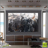 Black Beauty 160cm x 100cm Black Abstract Painting (SOLD)-abstract-Franko-[huge]-[Australian]-[best Selling]-Franklin Art Studio
