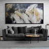 Black Jack Bullion 190cm x 100cm Black Gold Textured Abstract Painting (SOLD DONNA)-Abstract-Franko-[Franko]-[huge_art]-[Australia]-Franklin Art Studio