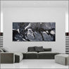 Black Magic 270cm x 120cm Black Grey Textured Abstract Painting (SOLD)-Abstract-Franko-[Franko]-[huge_art]-[Australia]-Franklin Art Studio