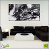 Black Marble 190cm x 100cm Black and White Abstract Painting (SOLD)-abstract-Franko-[huge]-[Australian]-[best Selling]-Franklin Art Studio