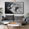 Black Rapture 160cm x 100cm Black White Textured Abstract Painting (SOLD)-Abstract-[Franko Artist]-[Gold Coast]-[Brisbane]-[Huge]-Franklin Art Studio