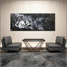 Black Salt 200cm x 80cm Black White Textured Abstract Painting (SOLD)-Abstract-Franko-[huge]-[Australian]-[best Selling]-Franklin Art Studio
