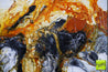 Black Sienna 120cm x 100cm Black Grey Sienna Textured Abstract Painting (SOLD)-Abstract-[Franko]-[Artist]-[Australia]-[Painting]-Franklin Art Studio