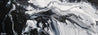 Black Slider 160cm x 60cm Black White Textured Abstract Painting (SOLD)-Abstract-[Franko]-[Australian Artist]-[Large]-[Popular]-Franklin Art Studio
