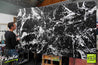 Black White Maze 250cm x 150cm Black White Huge Abstract Painting (SOLD)-Abstract-[Franko Artist]-[Gold Coast]-[Brisbane]-[Huge]-Franklin Art Studio