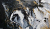 Blackened Gold Rapture 200cm x 120cm Black Grey Gold Textured Abstract Painting (SOLD)-Abstract-[Franko ]-[Gallery]-[popular]-[Australia]-Franklin Art Studio