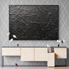 Blackest Magic 140cm x 100cm Black Textured Abstract Painting (SOLD)-Abstract-[Franko Artist]-[Gold Coast]-[Brisbane]-[Huge]-Franklin Art Studio