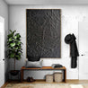 Blackest Magic 140cm x 100cm Black Textured Abstract Painting (SOLD)-Abstract-Franko-[huge]-[Australian]-[best Selling]-Franklin Art Studio
