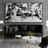 Bliss 190cm x 100cm Black White Textured Abstract Painting (SOLD)-Abstract-Franko-[huge]-[Australian]-[best Selling]-Franklin Art Studio