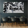 Bliss 190cm x 100cm Black White Textured Abstract Painting (SOLD)-Abstract-Franko-[Franko]-[huge_art]-[Australia]-Franklin Art Studio