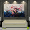 Blu Bloom 160cm x 100cm Blue Grey Pink Textured Abstract Painting (SOLD)-Abstract-Franko-[huge]-[Australian]-[best Selling]-Franklin Art Studio