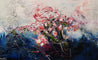 Blu Bloom 160cm x 100cm Blue Grey Pink Textured Abstract Painting (SOLD)-Abstract-[Franko ]-[Gallery]-[popular]-[Australia]-Franklin Art Studio