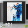 Blu Peaks 120cm x 150cm Blue White Abstract Painting (SOLD)-Abstract-Franko-[huge]-[Australian]-[best Selling]-Franklin Art Studio