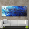 Blu Shard 240cm x 100cm Blue Abstract Painting (SOLD)-Abstract-Franko-[Franko]-[huge_art]-[Australia]-Franklin Art Studio