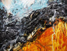 Blue And Sienna 120cm x 120cm Sienna Abstract Painting (SOLD) DER-huge art paintings-online art gallery-Franko-Franklin Art Studio