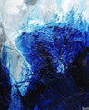 Blue Beat 120cm x 150cm Blue White Textured Abstract Painting (SOLD)-Abstract-[Franko ]-[Gallery]-[popular]-[Australia]-Franklin Art Studio