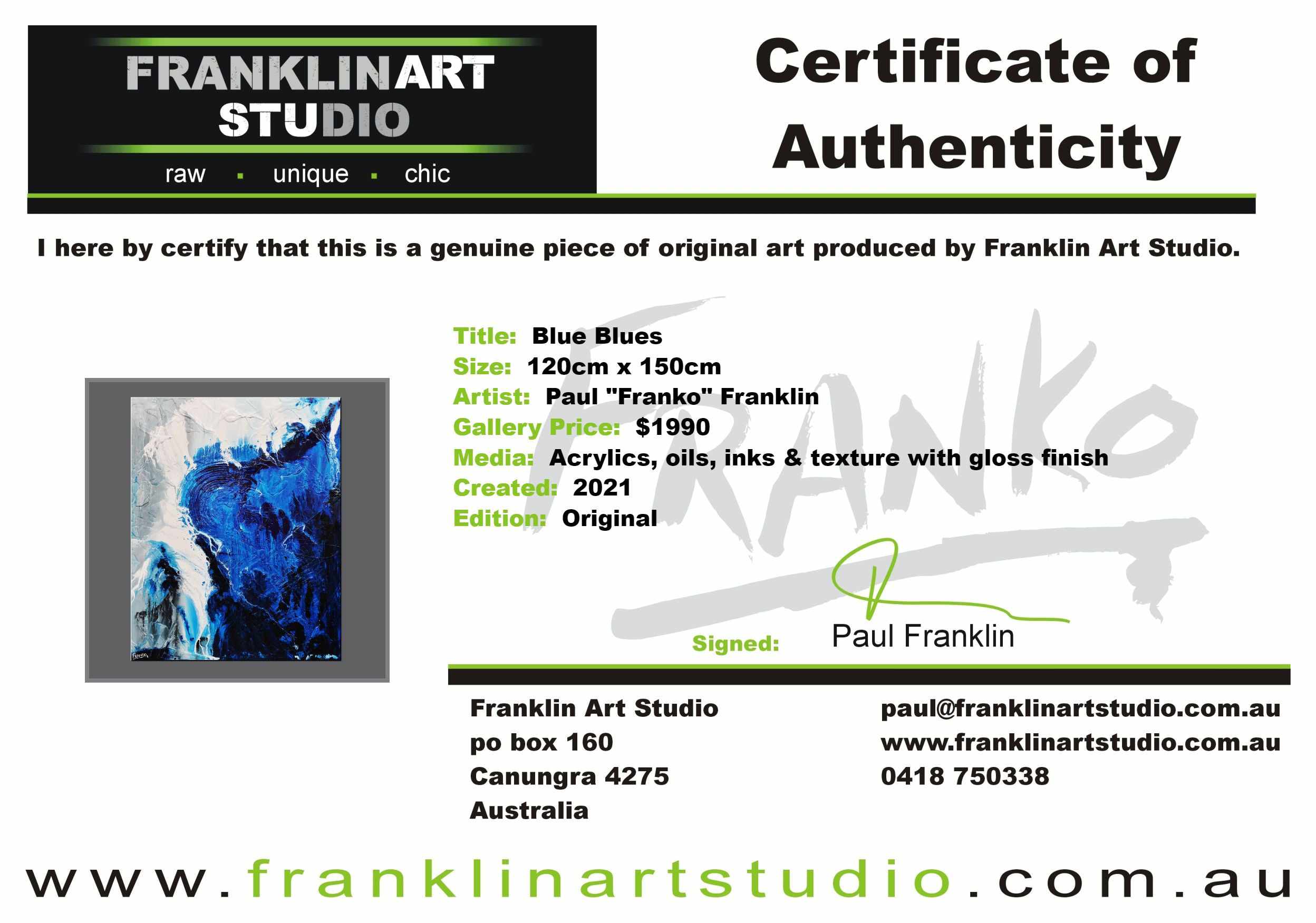Blue Blues 120cm x 150cm Blue Grey Textured Abstract Painting (SOLD)-Abstract-[Franko Artist]-[Cheryl]-[Wendy]-[Gabriela]-Franklin Art Studio