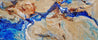 Blue Delta 240cm x 100cm Cream Blue Textured Abstract Painting (SOLD)-Abstract-Franko-[Franko]-[Australia_Art]-[Art_Lovers_Australia]-Franklin Art Studio