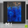 Blue Evolution 140cm x 100cm Blue Brown Textured Abstract Painting (SOLD)-Abstract-Franko-[Franko]-[huge_art]-[Australia]-Franklin Art Studio