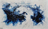 Blue Gemini 160cm x 100cm Blue White Textured Abstract Painting (SOLD)-Abstract-Franko-[Franko]-[Australia_Art]-[Art_Lovers_Australia]-Franklin Art Studio