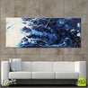 Blue Persona 200cm x 80cm Blue White Ink Acrylic Textured Abstract Painting (SOLD)-Abstract-Franko-[Franko]-[huge_art]-[Australia]-Franklin Art Studio