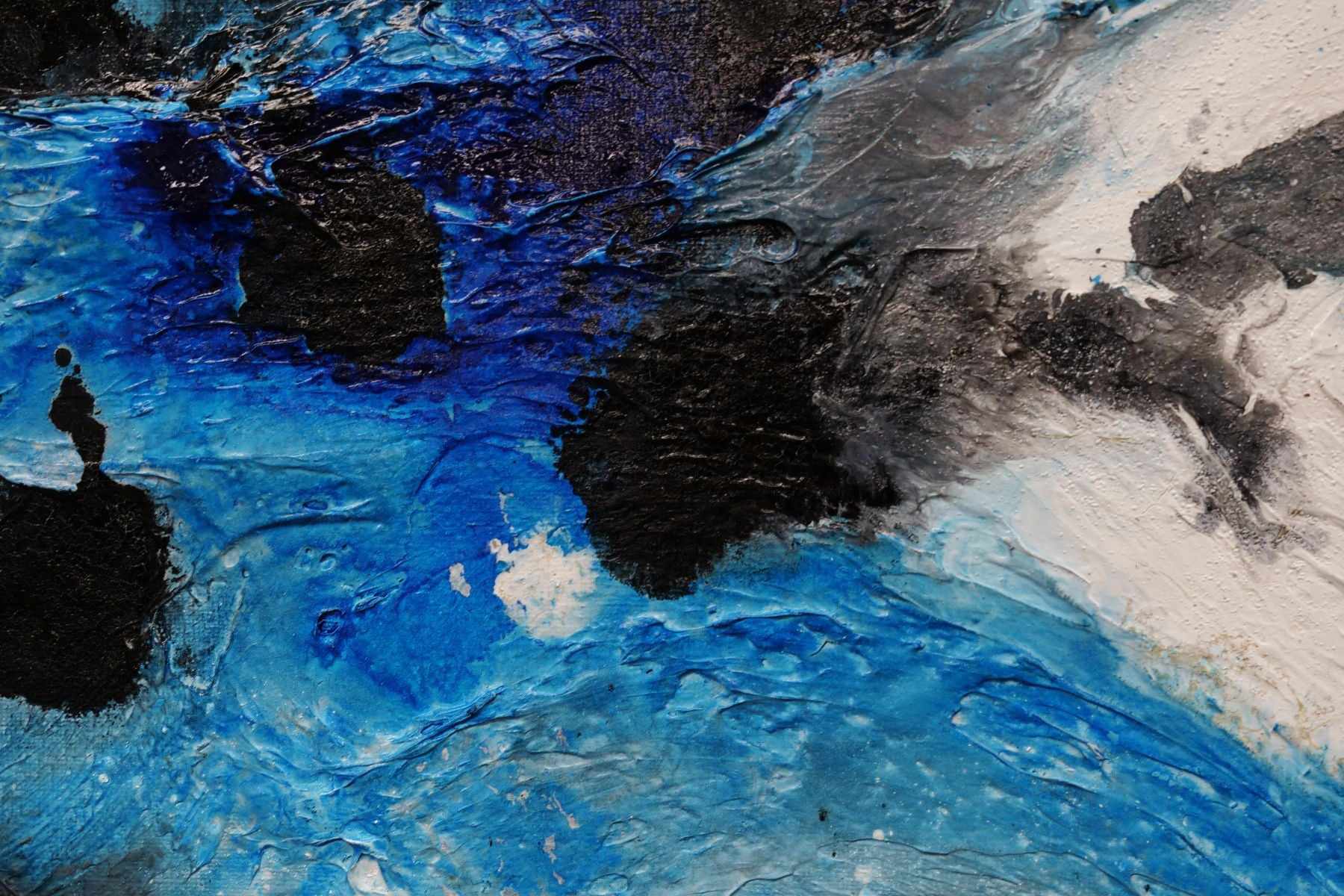 Blue Russian 160cm x 100cm Blue Rust Textured Abstract Painting (SOLD)