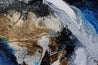 Blue Rust 190cm x 100cm Blue Rust Textured Abstract Painting (SOLD)-Abstract-[Franko]-[Artist]-[Australia]-[Painting]-Franklin Art Studio