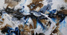 Blue Rust 190cm x 100cm Blue Rust Textured Abstract Painting (SOLD)-Abstract-[Franko ]-[Gallery]-[popular]-[Australia]-Franklin Art Studio