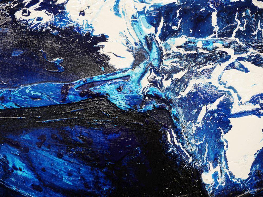 Blue Shuz 240cm x 100cm Blue Abstract Painting (SOLD)-abstract-[Franko]-[Artist]-[Australia]-[Painting]-Franklin Art Studio