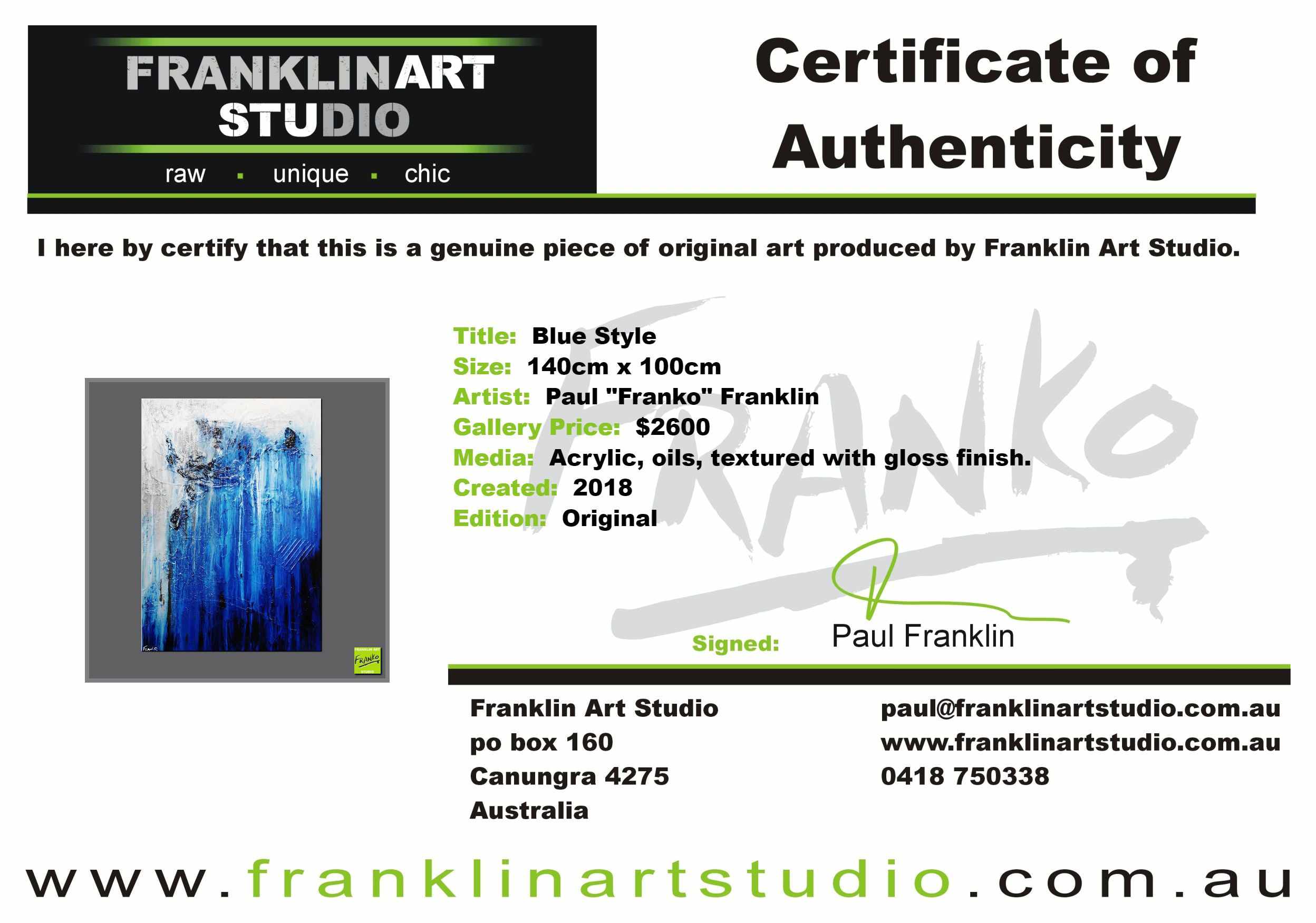 Blue Style 140cm x 100cm Blue White Grey Textured Abstract Painting (SOLD)-Abstract-Franko-[franko_art]-[beautiful_Art]-[The_Block]-Franklin Art Studio