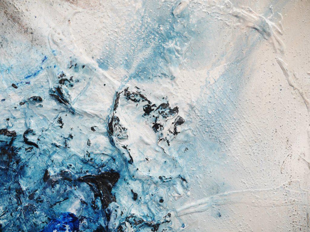 Blue Tides 120cm x 100cm Blue Abstract Painting (SOLD)-abstract-[Franko]-[Artist]-[Australia]-[Painting]-Franklin Art Studio