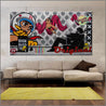 Boomtastic 190cm x 100cm Blown Away Guy Textured Urban Pop Art Painting (SOLD)-Urban Pop Art-Franko-[huge]-[Australian]-[best Selling]-Franklin Art Studio