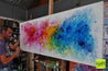 Bouquet Smash 160cm x 60cm Colourful Textured Abstract Painting (SOLD)-Abstract-Franko-[franko_artist]-[Art]-[interior_design]-Franklin Art Studio