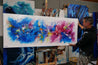 Bouquet Spirit 200cm x 80cm Colourful Textured Abstract Painting (SOLD)-Abstract-[Franko Artist]-[Gold Coast]-[Brisbane]-[Huge]-Franklin Art Studio
